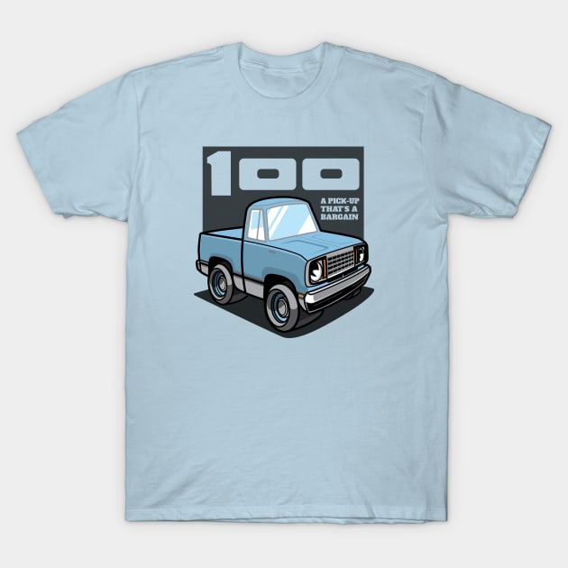 Light Blue - D-100 (1978 - White-Based) T-Shirt by jepegdesign